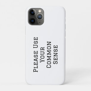 Funda Para iPhone 11 Pro Por favor use su sentido común