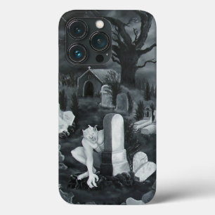 Funda Para iPhone 13 Pro Por la noche en el cementerio - Diablo