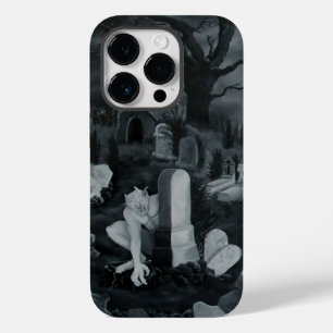 Funda Para iPhone 14 Pro De Case-Mate Por la noche en el cementerio - Diablo