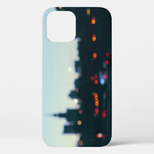 Funda Para iPhone 12 Por la noche Varsovia: Silhouette de cristales bor