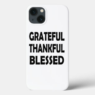 Funda Para iPhone 13 Por siempre agradecido   Bendito y agradecido