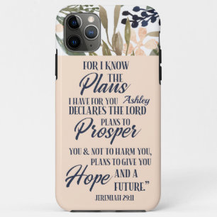 Funda Para iPhone 11 Pro Max Porque Conozco Los Planes Que Tengo Para Usted Per
