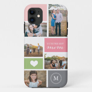 Funda Para iPhone 11 Portada de Collage de fotos para el día de la madr