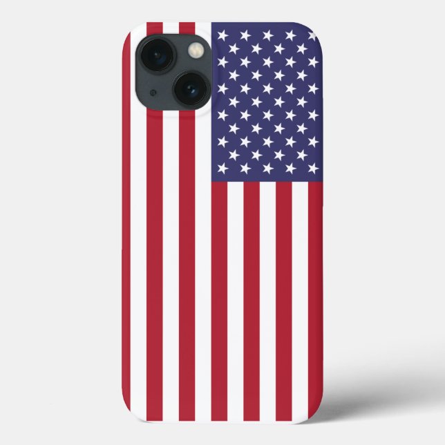 Funda De Case-Mate Para iPhone Portada para iPhone de Bandera Americana (Reverso)