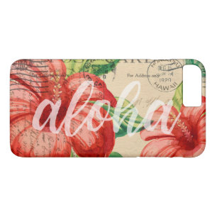 Funda Para iPhone 8 Plus/7 Plus Postal de Hibiscus ventilado de Hawaii