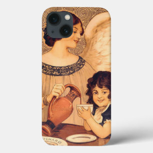 Funda Para iPhone 13 Póster Antiguo del Ángel de Chocolate Francés: Art