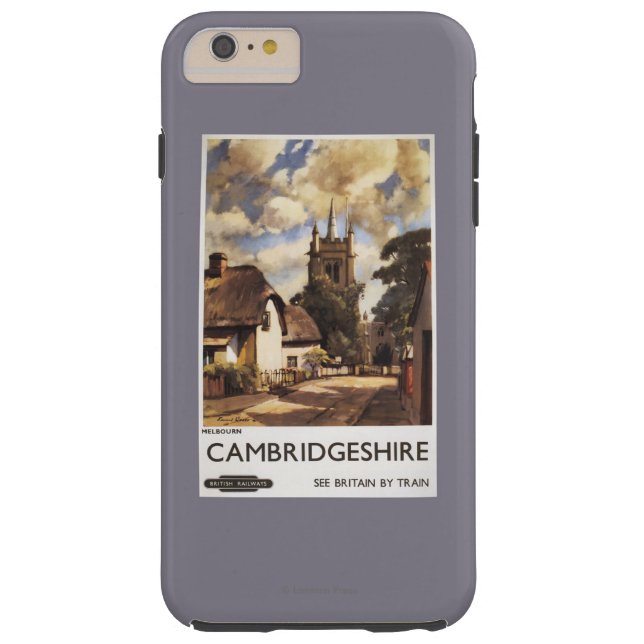 Funda De Case-Mate Para iPhone Poster británico de los ferrocarriles de la (Reverso)