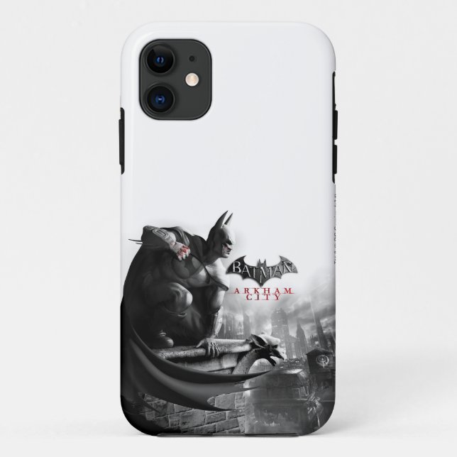 Funda De Case-Mate Para iPhone POSTER de CA - Batman Gargoyle Ledge (Reverso)