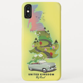 Funda Para iPhone XS Max Poster de viajes "By Road" del Reino Unido