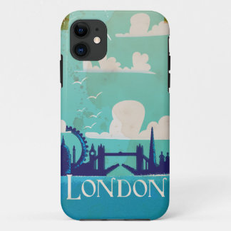 Funda Para iPhone 11 Poster de viajes de la época londinense