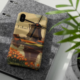 Funda Para iPhone 11 Pro Poster de Viajes Vintage de Holanda, personalizabl