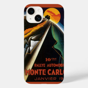 Funda Para iPhone 14 De Case-Mate Poster de Viajes Vintage para el Montecarlo Auto R
