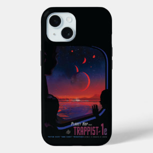 Funda Para iPhone 15 Poster del espacio retro - Los espectadores observ