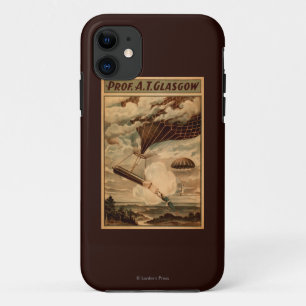 Funda Para iPhone 11 Poster del teatro del circo del globo del aire