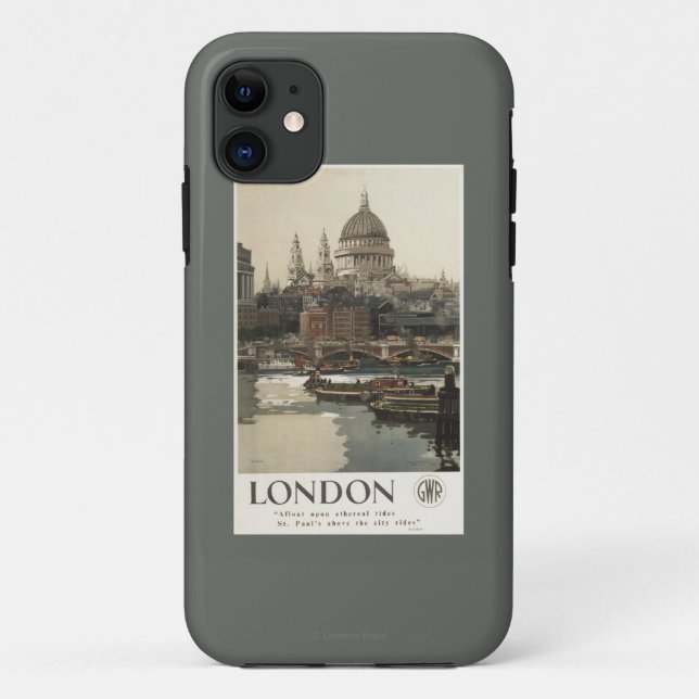Funda De Case-Mate Para iPhone Poster del viaje de Great Western San Pablo (Reverso)