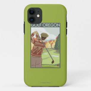 Funda Para iPhone 11 Poster del viaje del vintage de la escena de