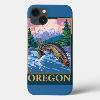 Funda Para iPhone 13 Poster del viaje del vintage de la escena de la