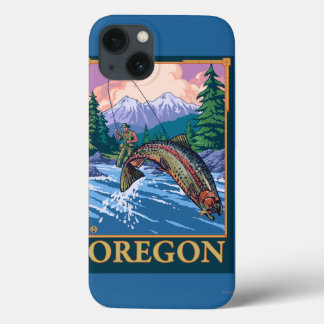 Funda Para iPhone 13 Poster del viaje del vintage de la escena de la