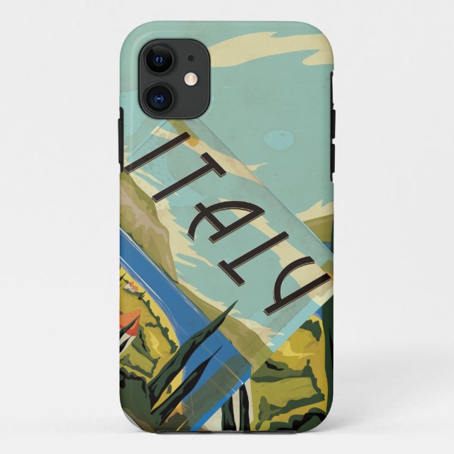 Funda De Case-Mate Para iPhone Poster italiano de época (Reverso)