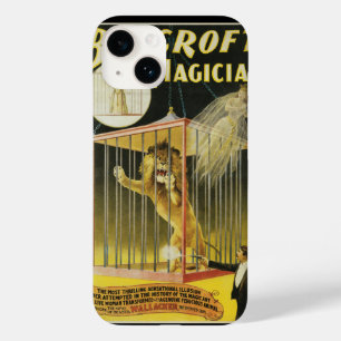 Funda Para iPhone 14 De Case-Mate Poster Mágico Vintage, Magician Bancroft y Lion