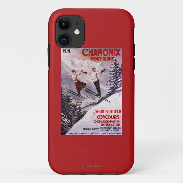Funda De Case-Mate Para iPhone Poster promocional de esquí (Reverso)