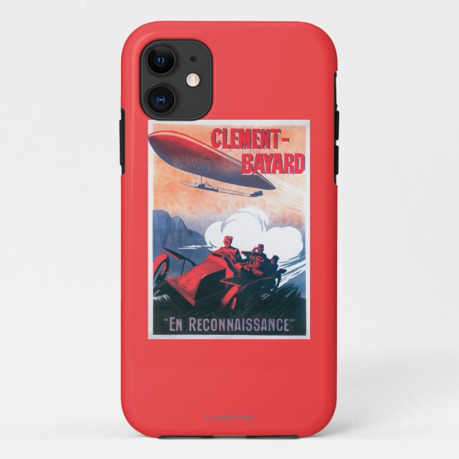 Funda De Case-Mate Para iPhone Poster promocional del dirigible de Adjudant (Reverso)