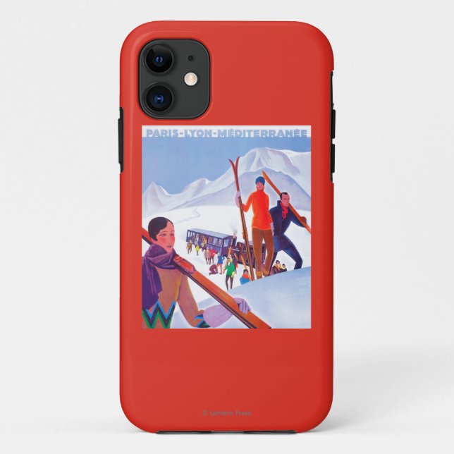 Funda De Case-Mate Para iPhone Poster promocional ferroviario de PLM (Reverso)