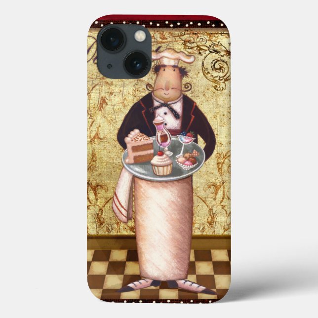 Funda De Case-Mate Para iPhone Postre del cocinero (Reverso)