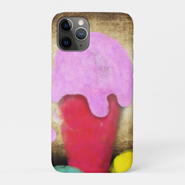 Funda De Case-Mate Para iPhone Postre helado (Reverso)