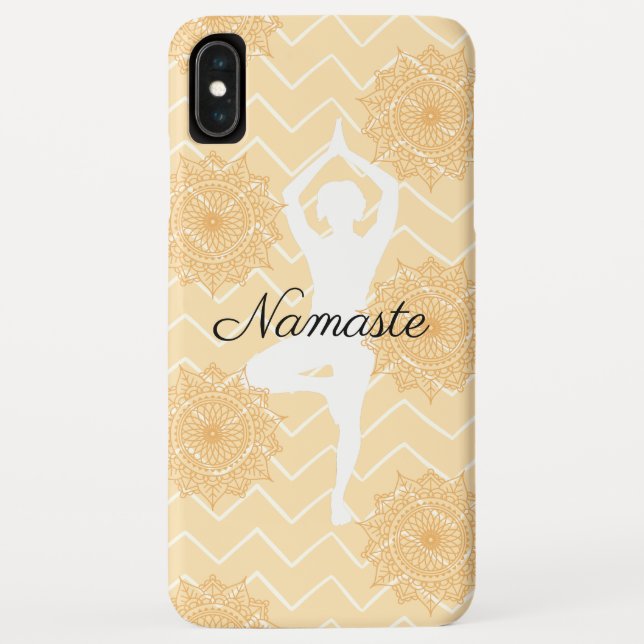 Funda De Case-Mate Para iPhone Postura de Yoga Namaste (Reverso)