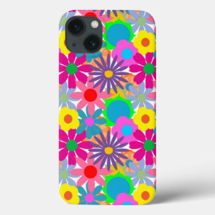 Funda Para iPhone 13 Potencia de las flores de los años 1970