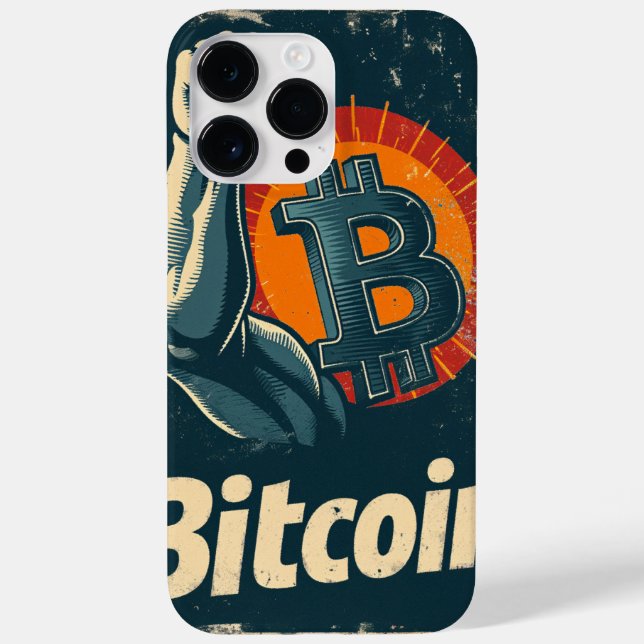 Funda De Case-Mate Para iPhone Power of Bitcoin Blockchain crypto design (Reverso)