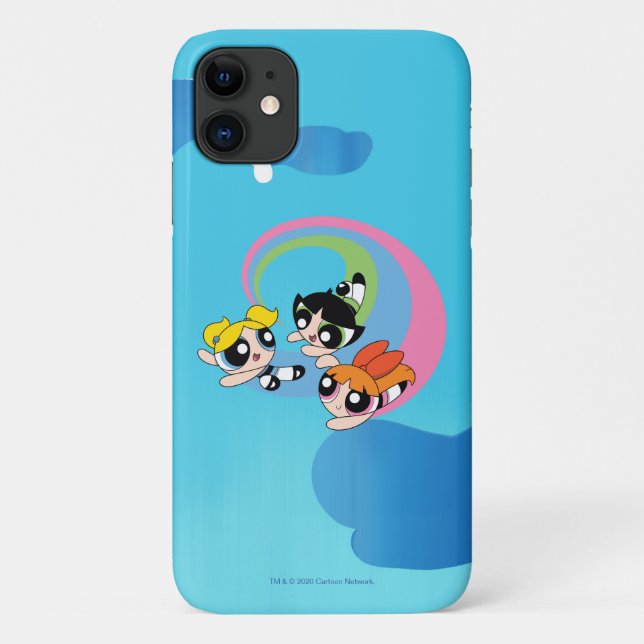 Funda De Case-Mate Para iPhone Powerpuff Girls Fly Through The Sky (Reverso)