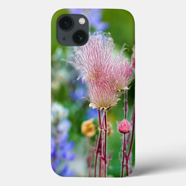 Funda De Case-Mate Para iPhone Prairie Smoke Wildflowers In Aspen Grove 2 (Reverso)