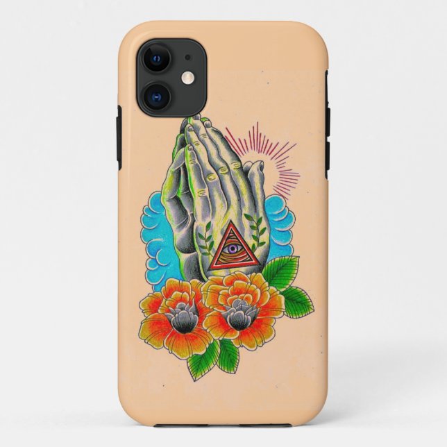 Funda De Case-Mate Para iPhone praying hands (Reverso)