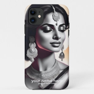 FUNDA PARA iPhone 11 PRECIOSO RETRATO DIGITAL DE MUJERES DEL ORIENTE IN