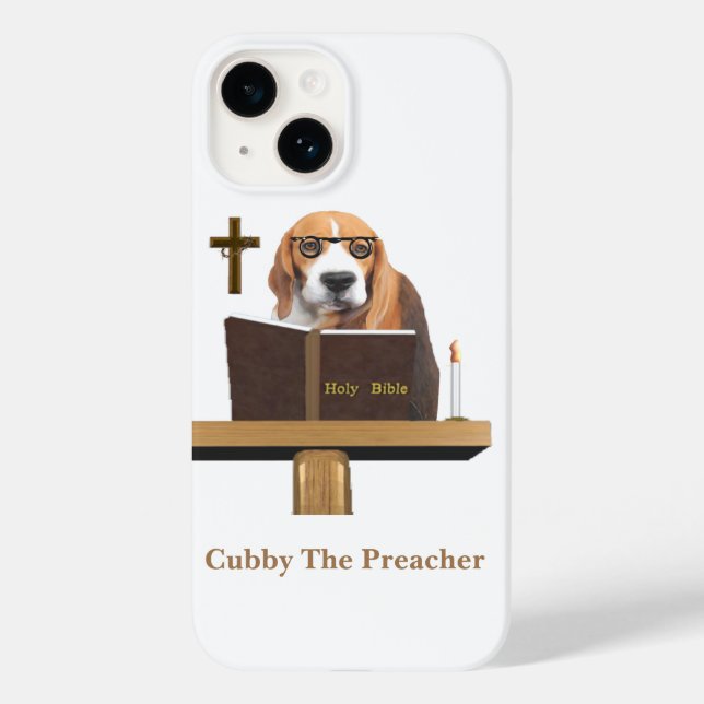 Funda De Case-Mate Para iPhone Predicador de perros (Reverso )