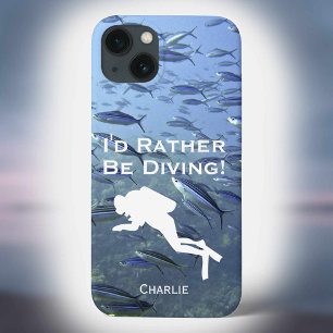 Funda Para iPhone 13 Preferiría Bucear. Personalice.