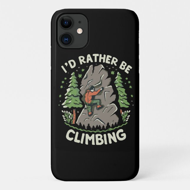 Funda De Case-Mate Para iPhone Preferiría Estar Escalando (Reverso)