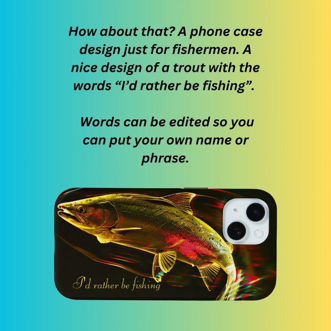 Funda De Case-Mate Para iPhone Prefiero pescar (Subido por el creador)