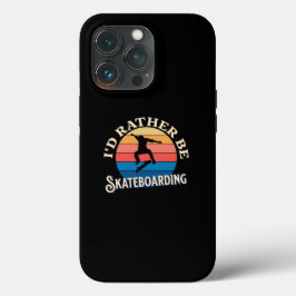 Funda Para iPhone 13 Pro Prefiero ser skateboarding