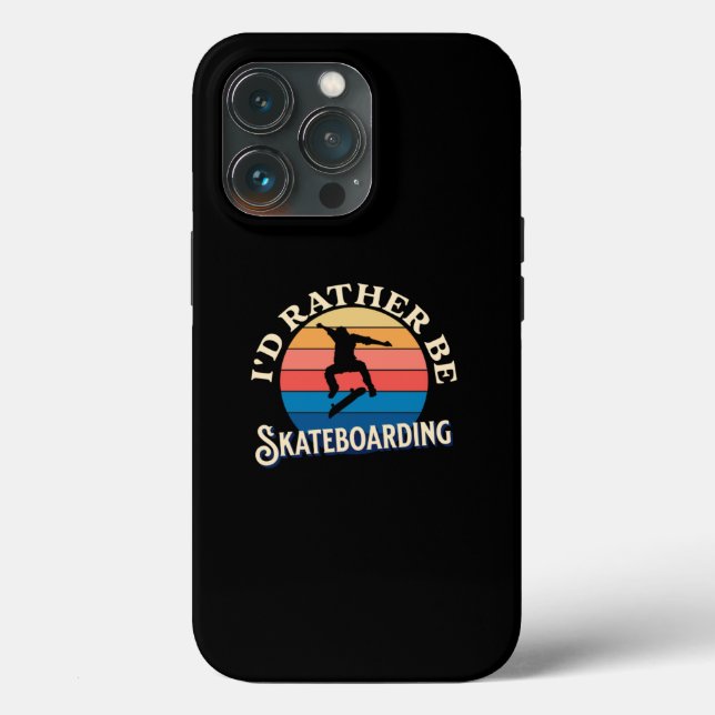 Funda De Case-Mate Para iPhone Prefiero ser skateboarding (Reverso )