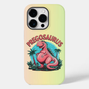 Funda Para iPhone 14 Pro De Case-Mate Pregosaurus Funny Pregnancy Invitación Dino Mom
