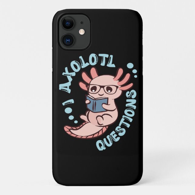 Funda De Case-Mate Para iPhone Preguntas de Ajolote (Reverso)