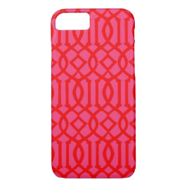 Funda Para iPhone 8/7 Preppy rosa y Naranja