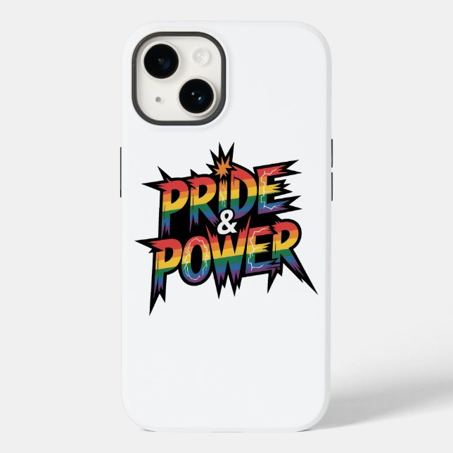 Funda De Case-Mate Para iPhone Pride & Power LGBTQ (Reverso )