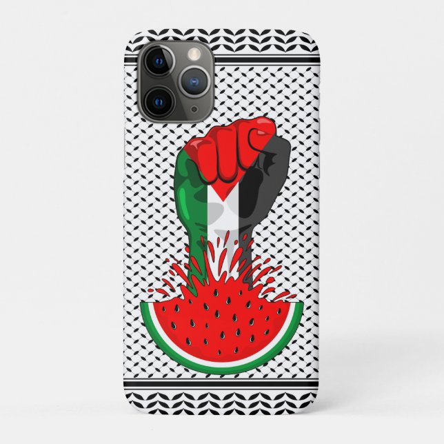 Funda De Case-Mate Para iPhone Prima de resistencia palestina sobre la sandía (Reverso)