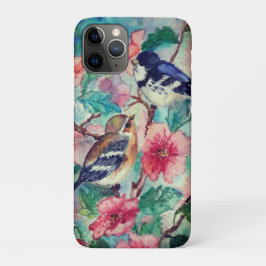 Funda Para iPhone 11 Pro Primavera de la pareja Sparrows