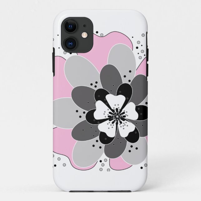 Funda De Case-Mate Para iPhone Primavera de las flores rosadas (Reverso)