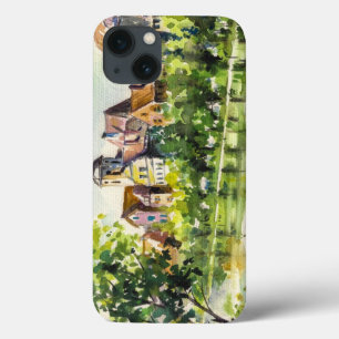 title_seo2 Primavera en pequeña ciudad en el río